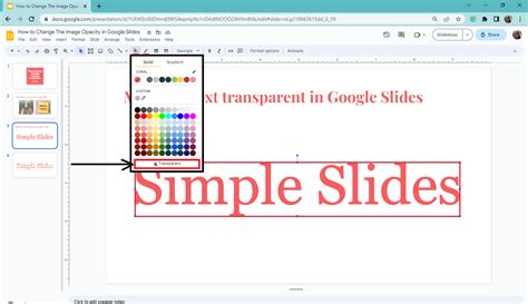 how to change background image opacity in google slides