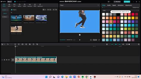 how to change background in capcut on pc