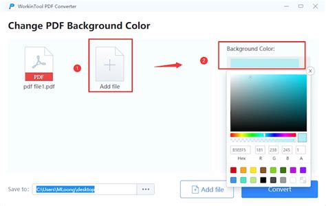 how to change background in pdf online