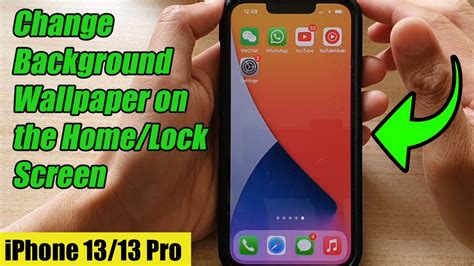 how to change background on iphone 13 mini