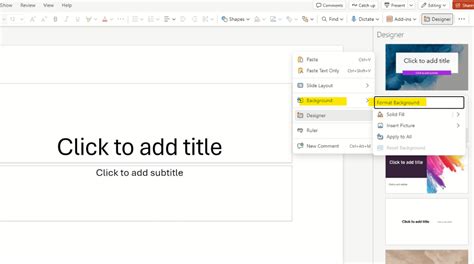 how to change background on just one slide in powerpoint