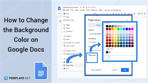 how to change background picture in google docs