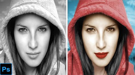 how to change black and white to color in photoshop