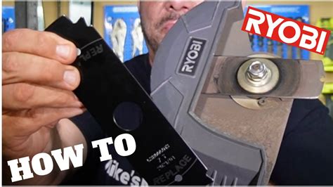 how to change blade on ryobi expand it edger