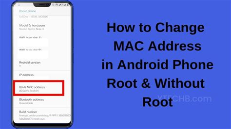 how to change bluetooth mac address android