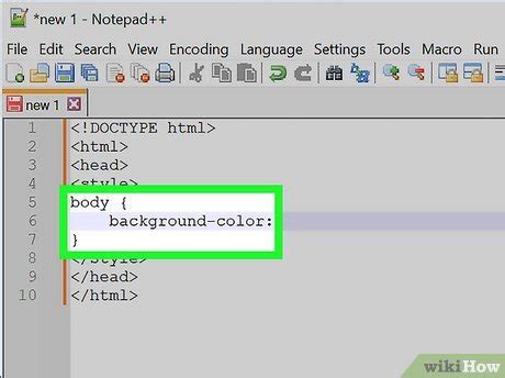 how to change body color in html