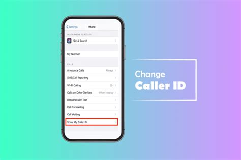 how to change caller id on.iphone 13 pro max