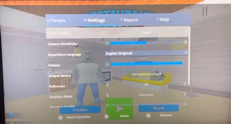 how to change camera sensitivity on roblox console