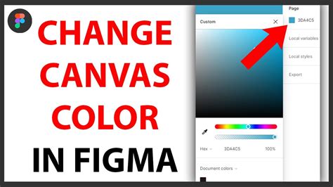 how to change canvas colour in figma