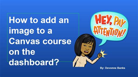 how to change canvas course picture as a student