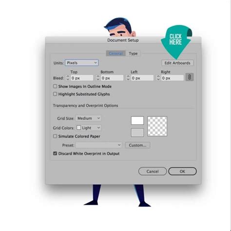 how to change canvas size in illustrator ipad