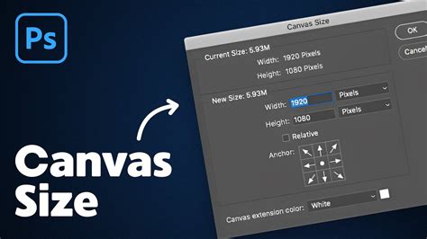 how to change canvas size in photoshop
