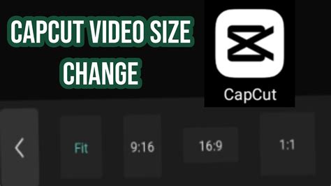 how to change capcut video size mobile