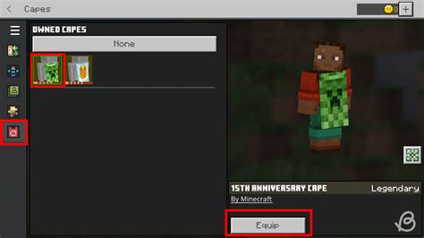 how to change cape in minecraft java