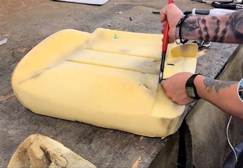 how to change car seat foam