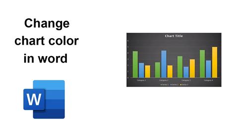 how to change chart colors in word