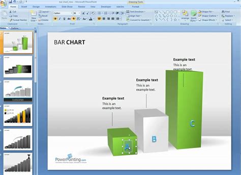 how to change chart size in ppt