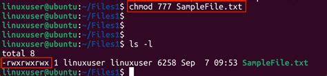 how to change chmod 777 in linux
