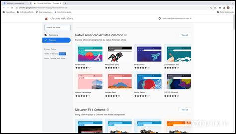 how to change chrome background on phone android