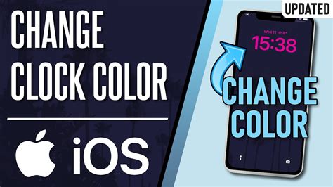 how to change clock color on iphone when charging