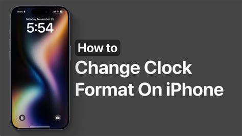how to change clock format in iphone