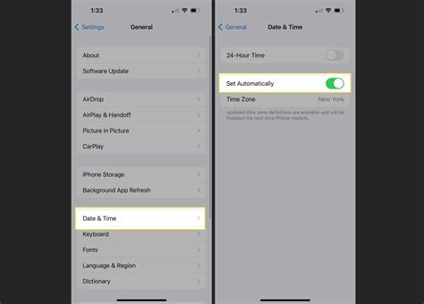 how to change clock settings on iphone