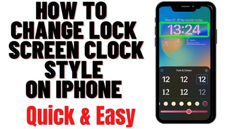 how to change clock style in iphone