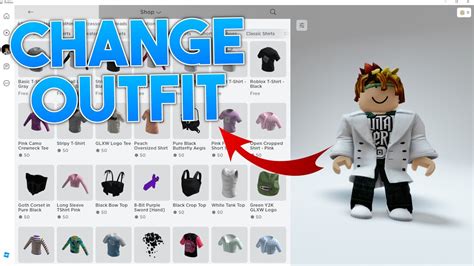how to change clothes on roblox mobile