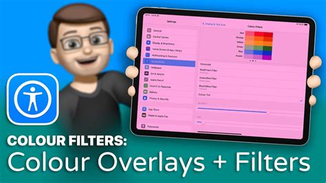 how to change color filter on ipad