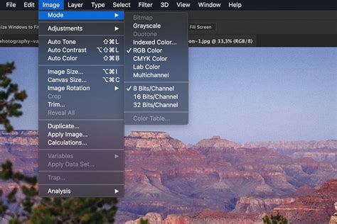 how to change color mode in photoshop for screen based viewing