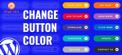 how to change color of button text in wordpress