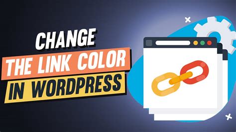 how to change color of link text in wordpress