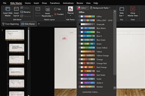 how to change color of slide in powerpoint