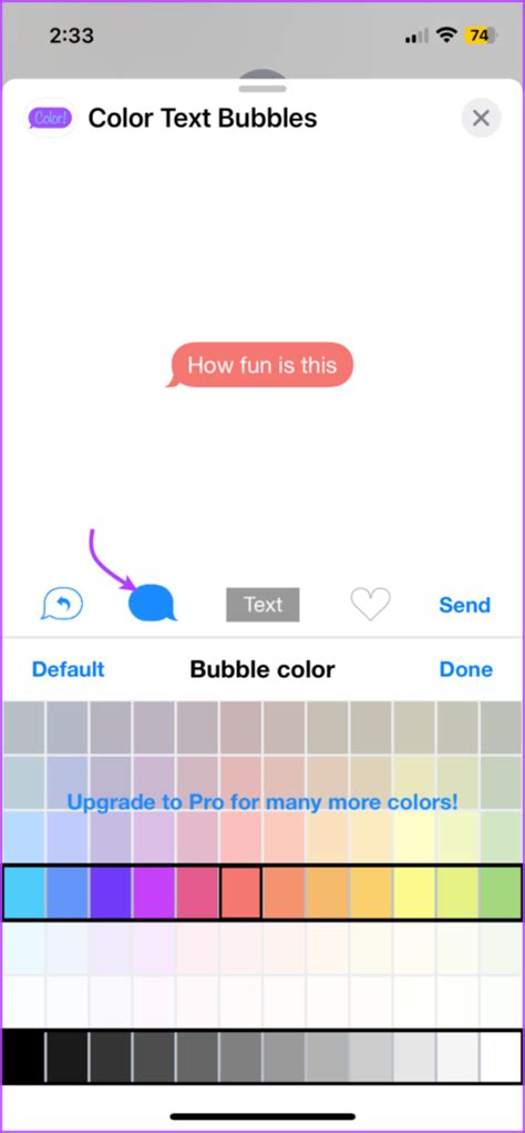 how to change color of text messages on iphone 14