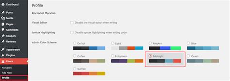 how to change color palette in wordpress