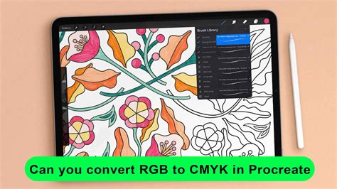 how to change color profile from rgb to cmyk in procreate