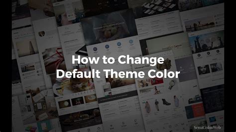 how to change color scheme in canvas