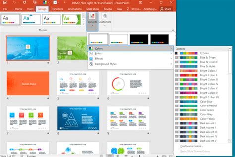 how to change color scheme in powerpoint