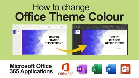 how to change color theme in excel 365