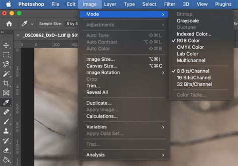 how to change colour mode in photoshop