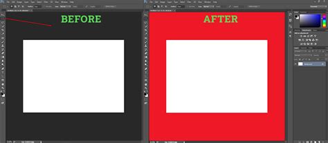 how to change colour of canvas in photoshop