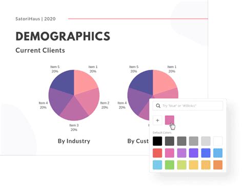 how to change colour of pie chart in canva
