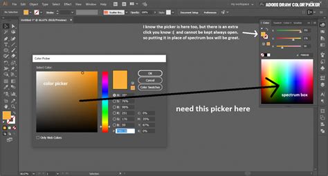 how to change colour picker in illustrator