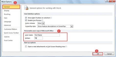 how to change comment title in word