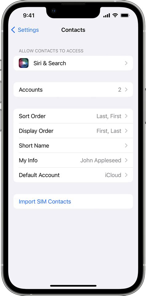 how to change contact screen on iphone