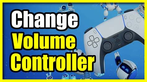 how to change controller speaker volume ps5