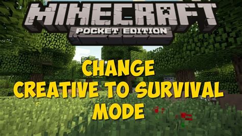 how to change creative mode to survival in minecraft pc