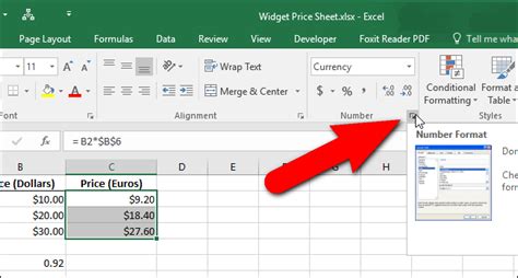 how to change currency format in excel sheet