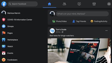 how to change dark mode in facebook pc