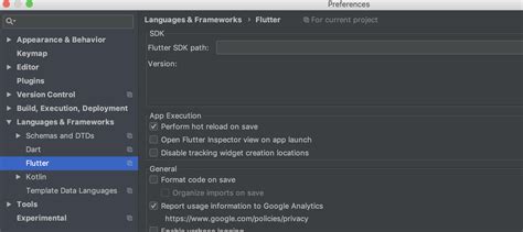 how to change dart sdk version in flutter